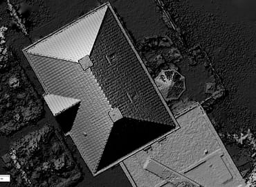 Photogrammetry: Digital Elevation Model (DEM) van een huis