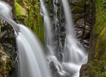 ND-Filter motion blur rain forest waterfalls